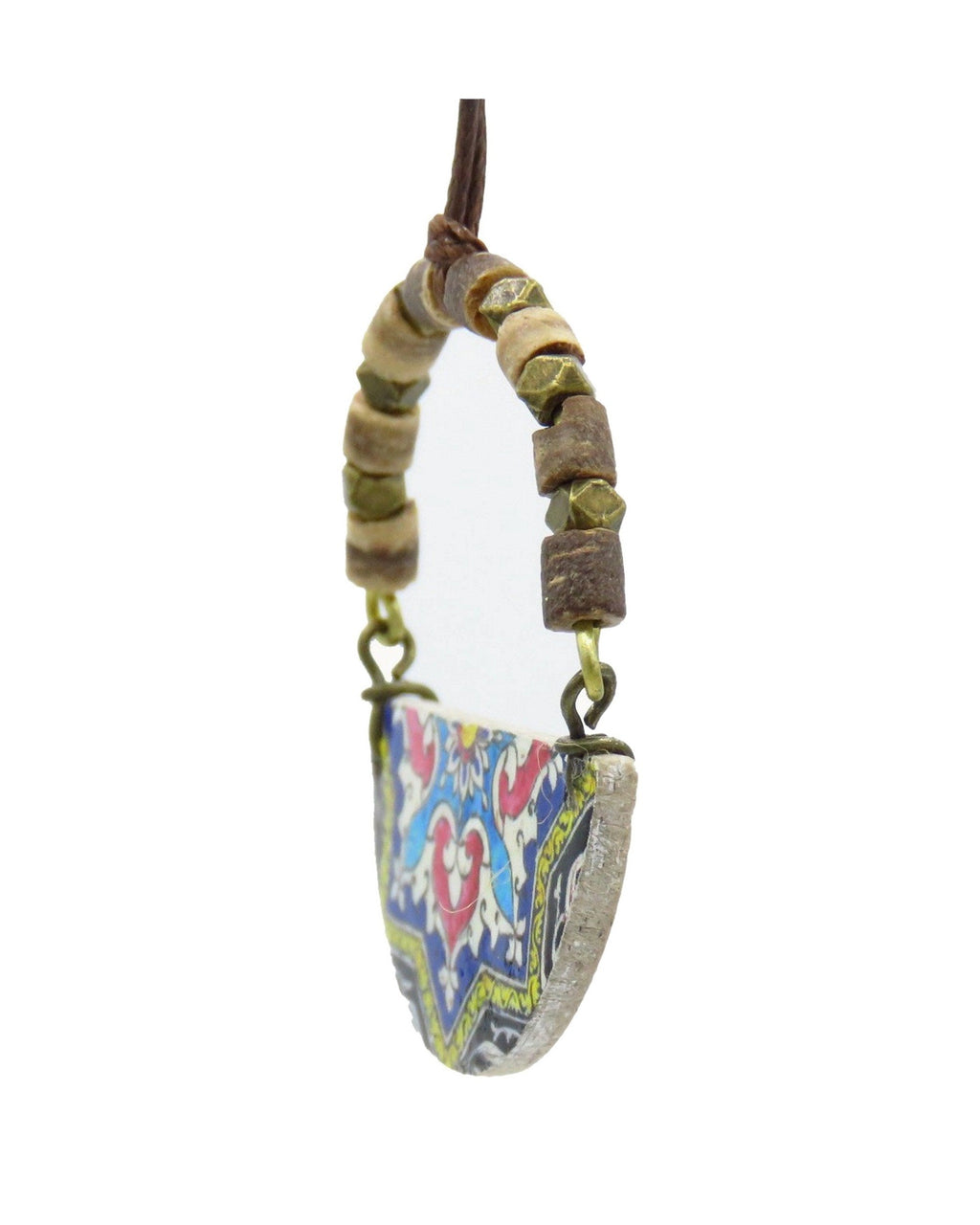 Gardoon – Semicircle Tile Necklace – handmade Persian tile jewellery, photo 3
