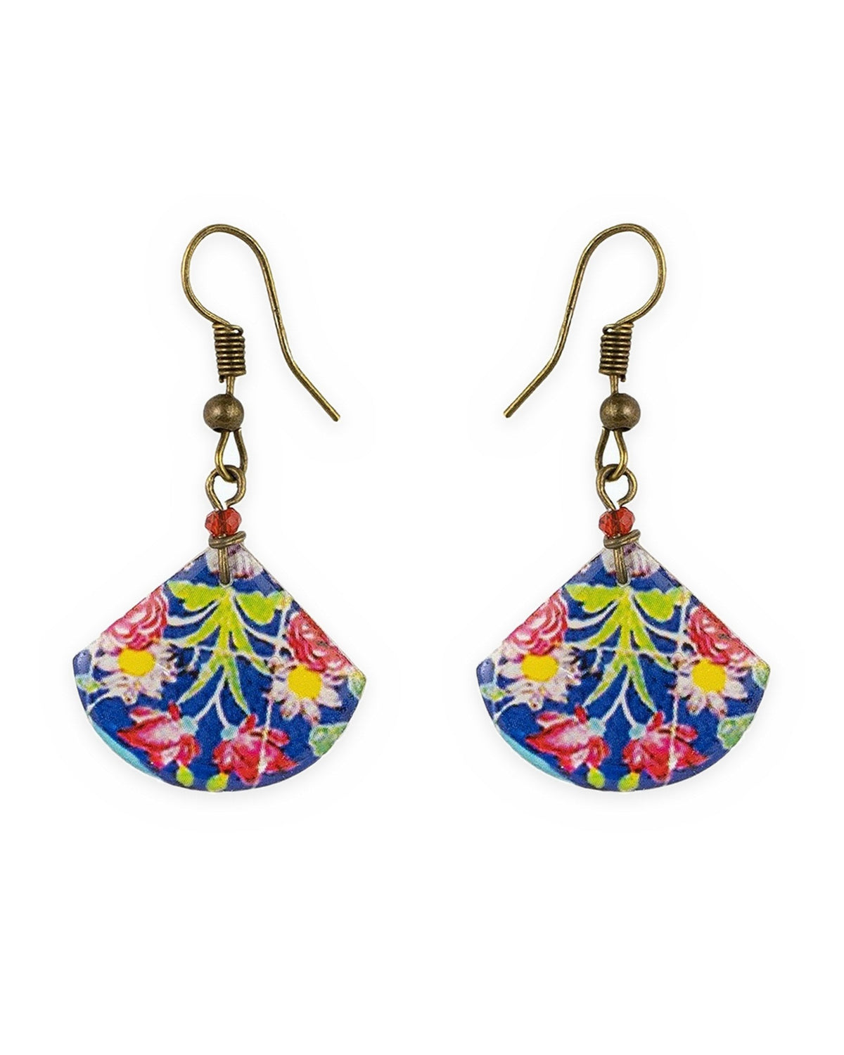 Golestan Gift Set – Semicircle Tile Necklace & Fan Tile Earrings – handmade Persian tile jewellery, photo 4