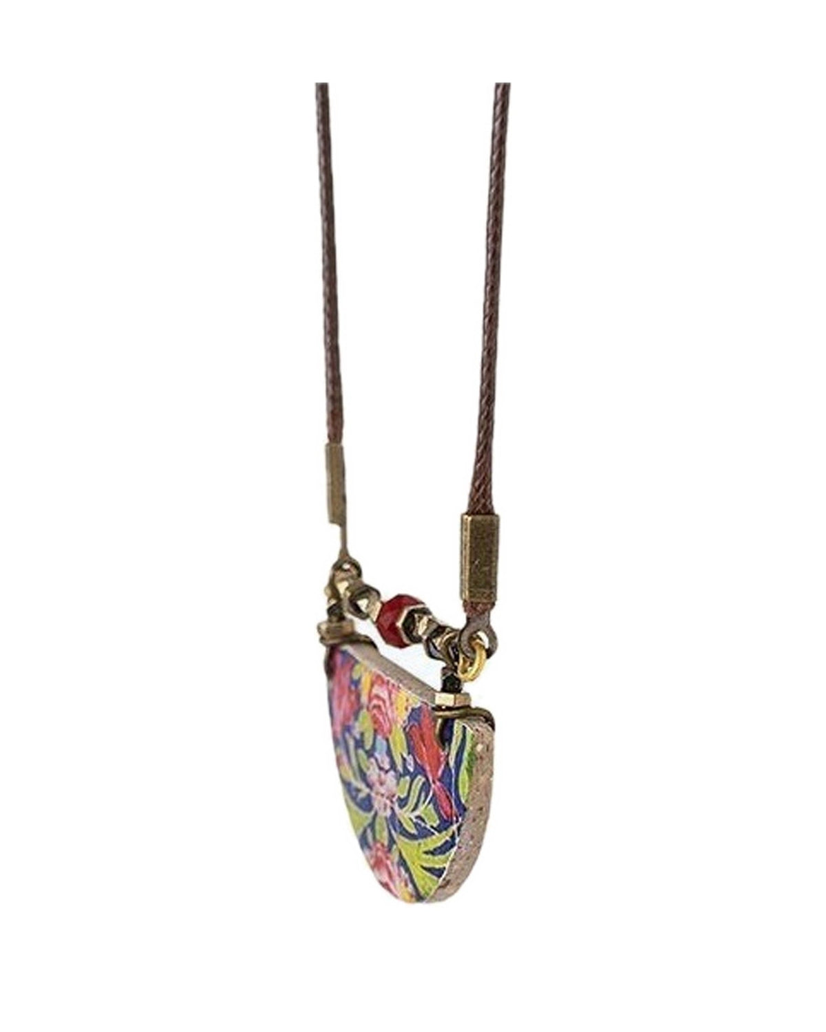 Golestan – Semicircle Tile Necklace – handmade Persian tile jewellery, photo 4