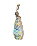Moqarnas – Teardrop Tile Necklace – handmade Persian tile jewellery, photo 1