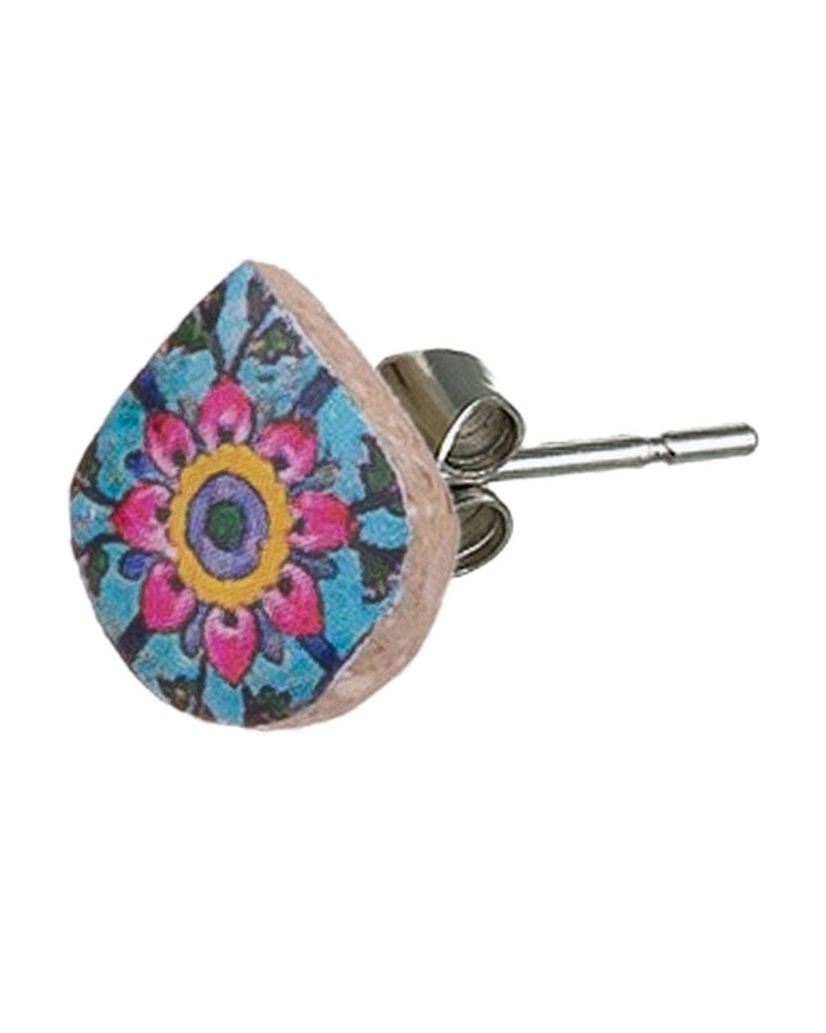 Nastaran – Dome Tile Stud Earrings – handmade Persian tile jewellery, photo 3