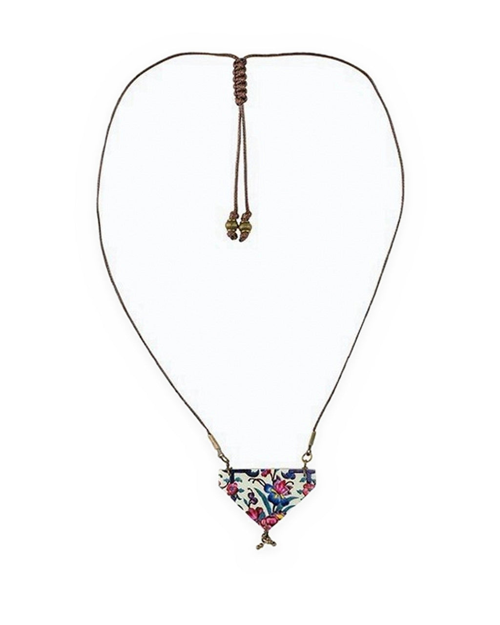 Qonche – Triangular Tile Necklace – handmade Persian tile jewellery, photo 2