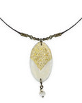 Tala – Oval Tile Necklace – handmade Persian tile jewellery, photo 1