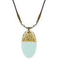 Tolu – Oval Tile Necklace – handmade Persian tile jewellery, photo 1