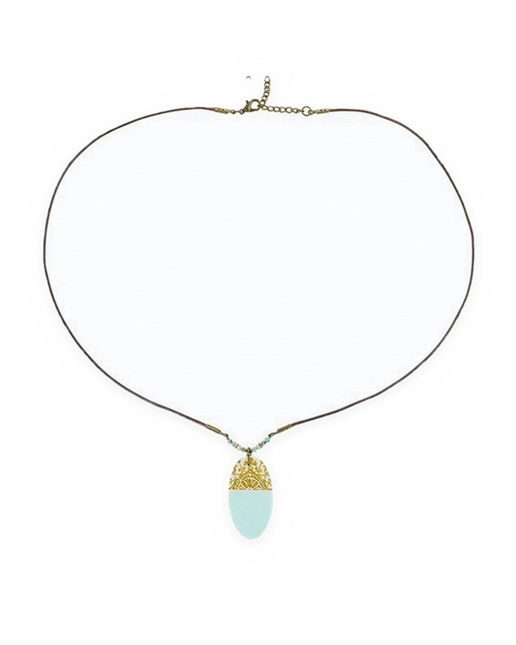 Tolu – Oval Tile Necklace – handmade Persian tile jewellery, photo 4