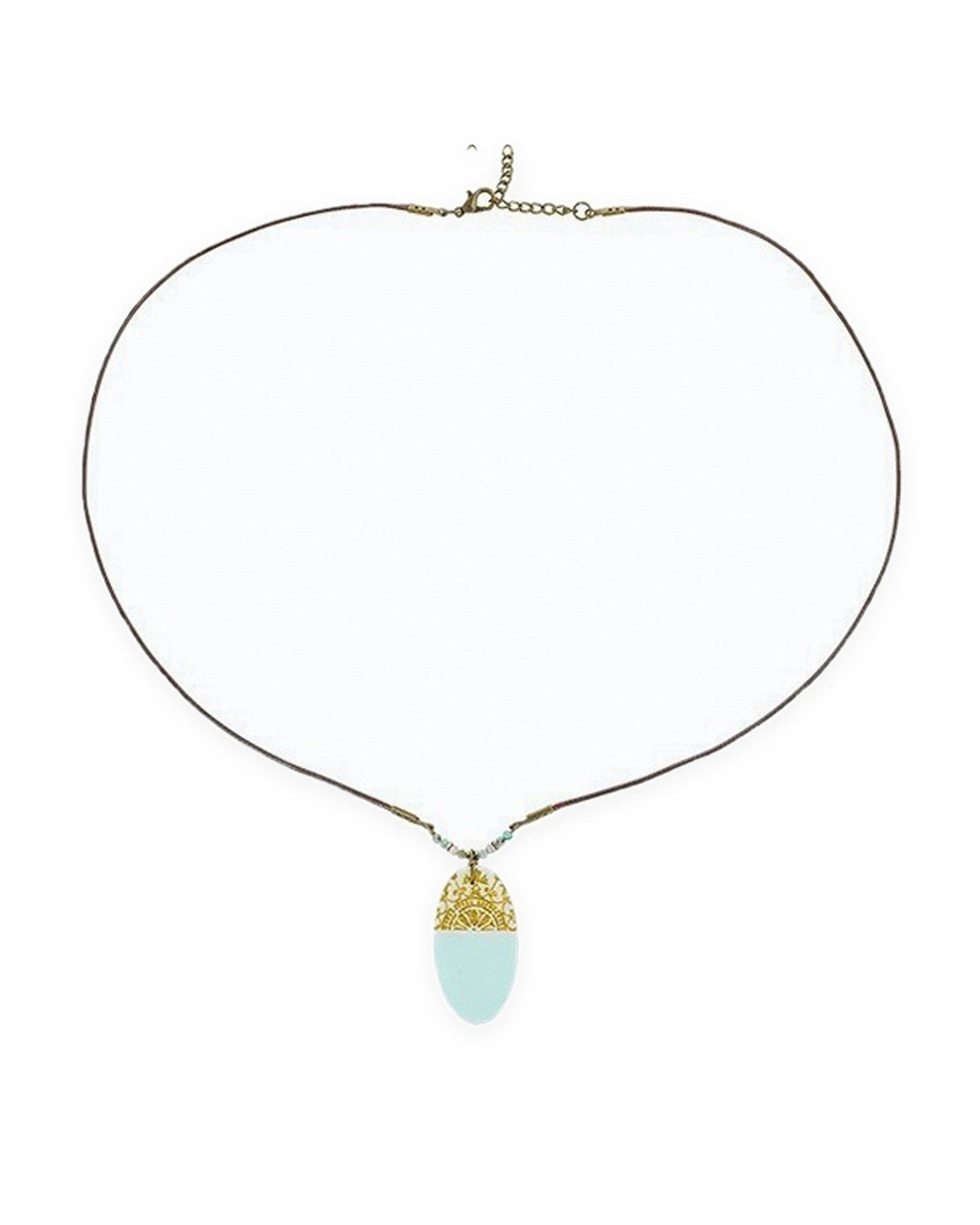Tolu – Oval Tile Necklace – handmade Persian tile jewellery, photo 4