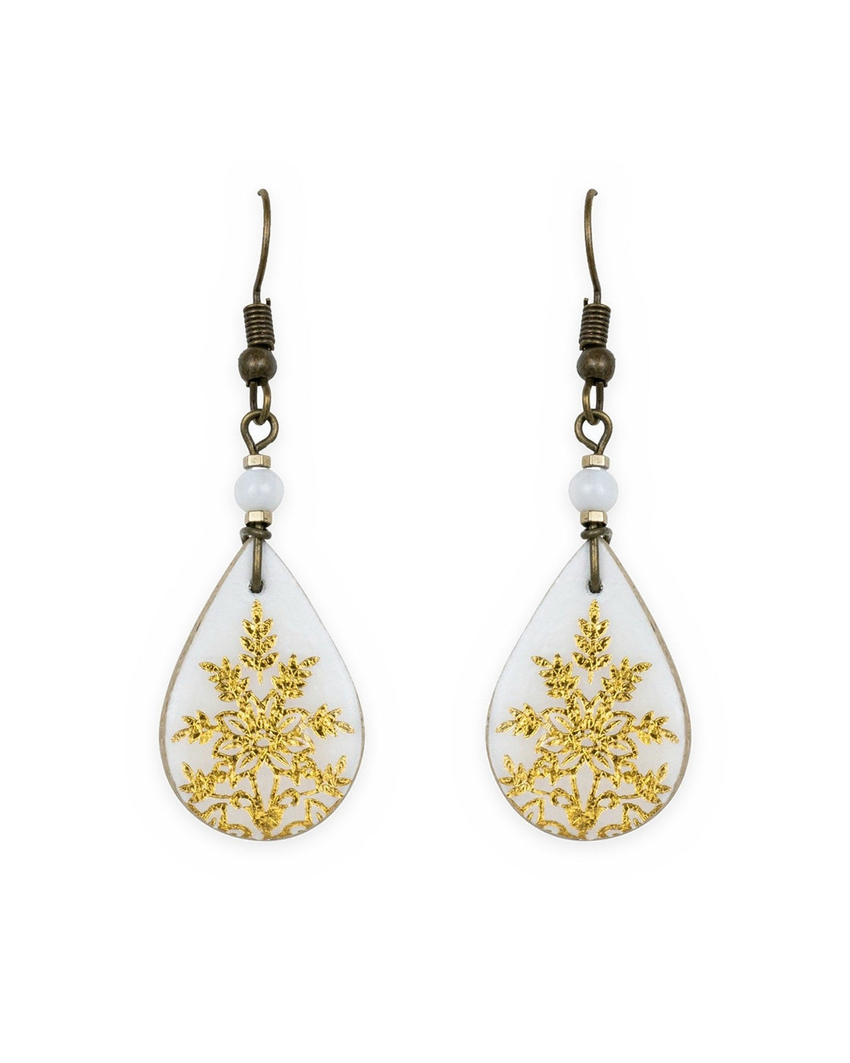 Zarrin Gift Set – Crescent Tile Necklace & Teardrop Tile Earrings – handmade Persian tile jewellery, photo 3