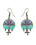 Zomorrod – Arch Tile Earrings – handmade Persian tile jewellery, photo 1